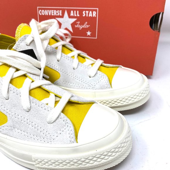 💖MEGA SALE💖Converse CHUCK 70 Low Yellow Egret Suede Shoes Women's 5.5 168609C - Picture 8 of 13